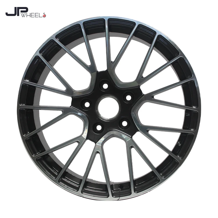 J05006 gunmetal machine face forged wheels 5x130 car alloy wheels 18 inch 19inch 20inch 22inch 24inch 26inch
