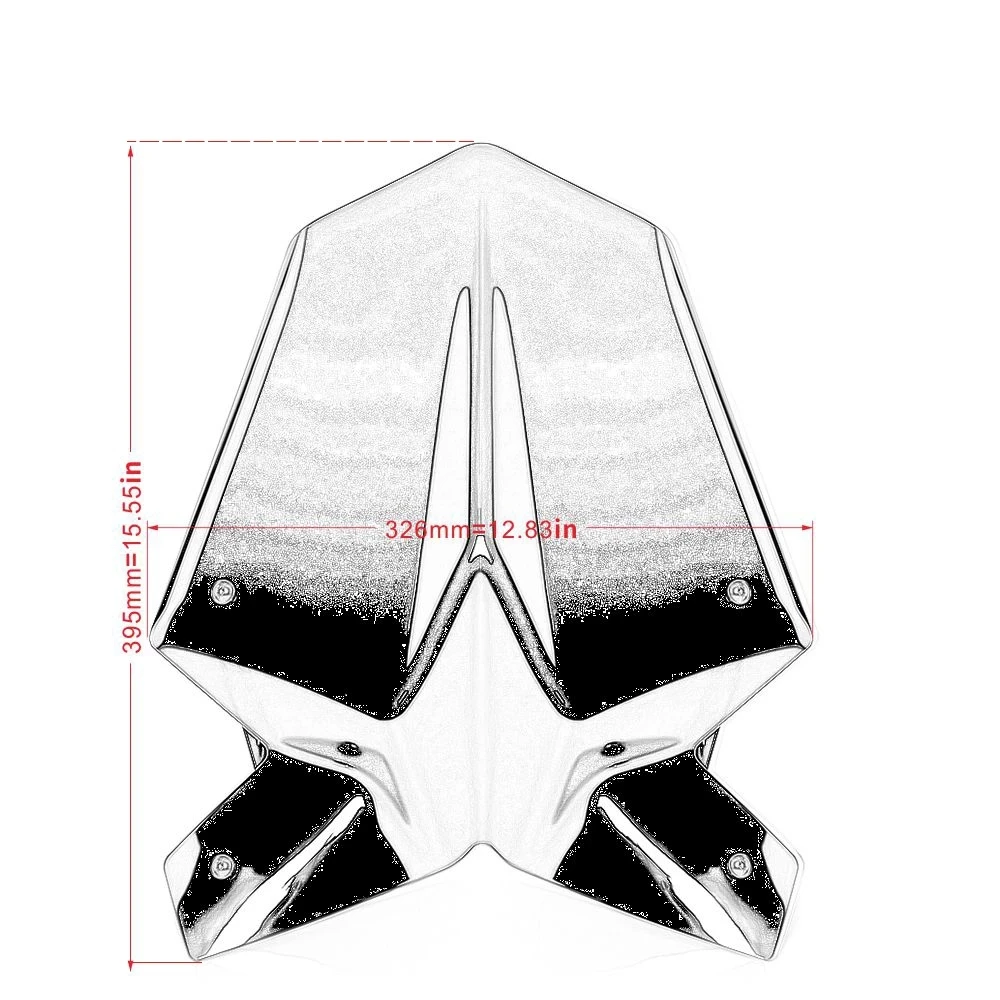 RACEPRO Windscreen Windshield Screen Shield Wind Deflector with Bracket For KTM DUKE 790 2018 2019 2020
