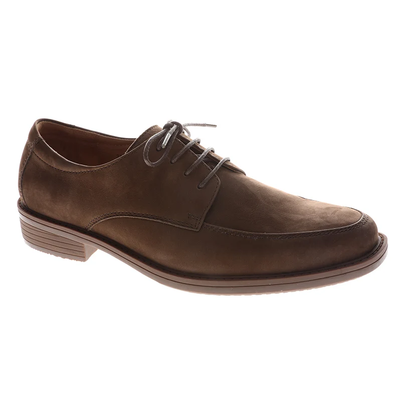 Classic Brown Lace Style Pointed Toe Genuine Leather Men Dress Shoes
