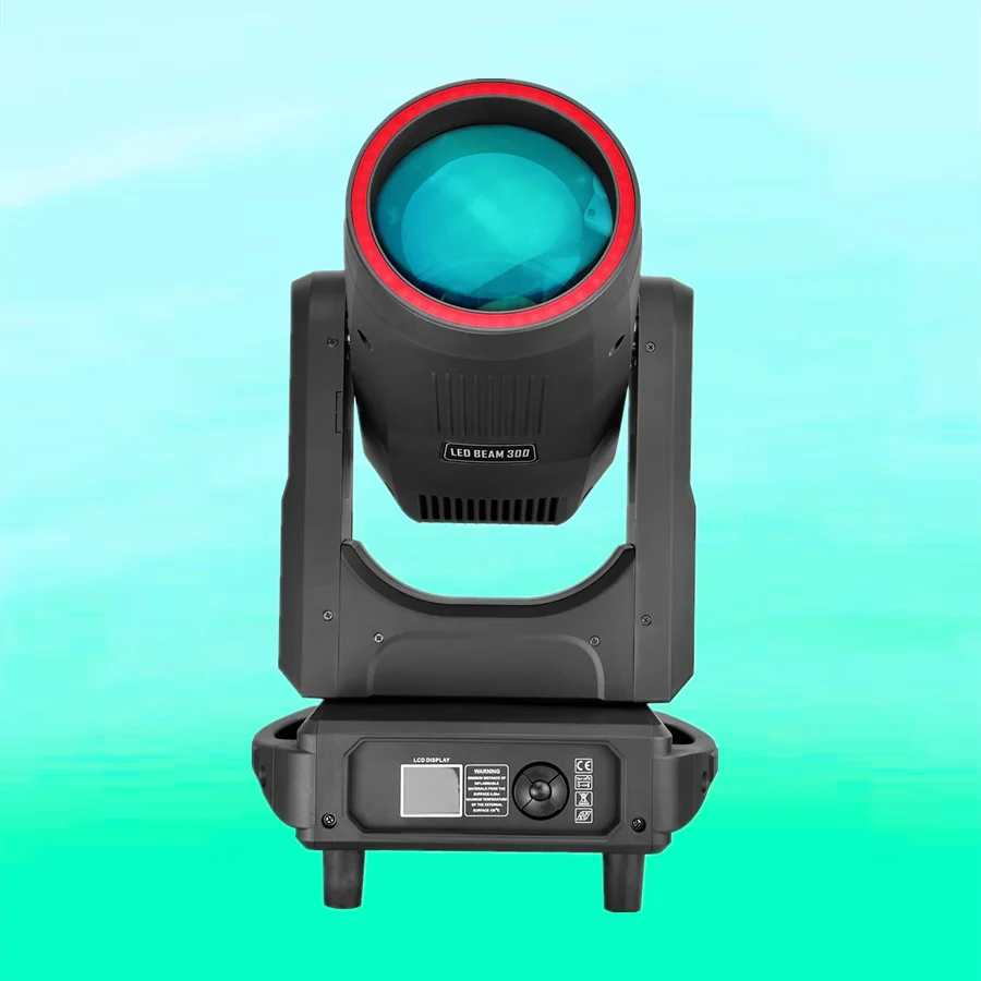 NEW Arrival Led 300w Beam DMX Led Moving Head Light With Halo Aperture stage Light