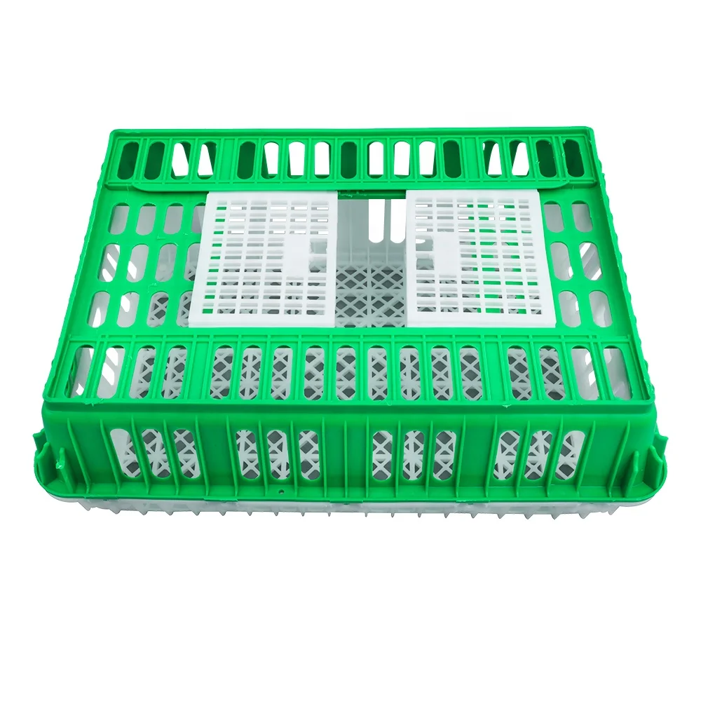 China manufacturer supply big capacity sturdy open top door Plastic live chicken transport crate / cage