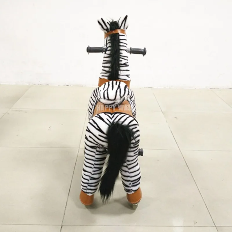 Zebra Ride on Animal Horse with Wholesale Price for kids Outdoor for shopping mall