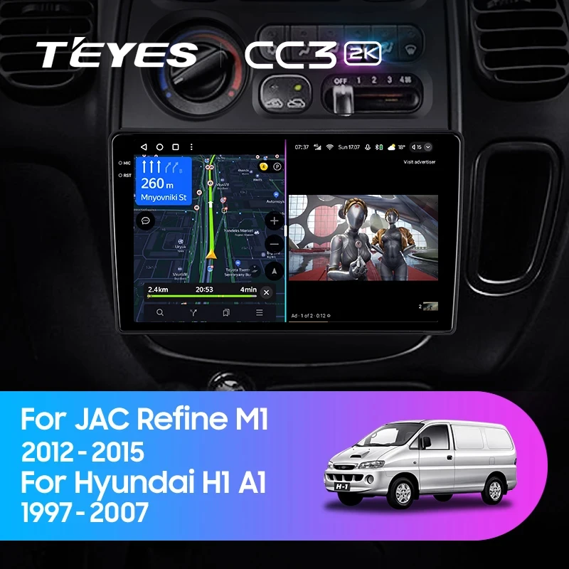 TEYES CC3L CC3 2K для JAC Refine M1 2012 - 2015 Hyundai H1 A1 1997 2007 автомобильное радио мультимедийный видеоплеер навигация