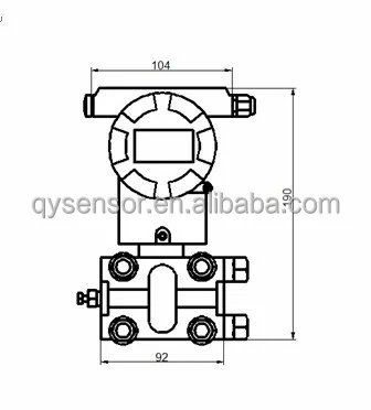 Industrial Differential , gauge, Pressure Transmitter QP-86D