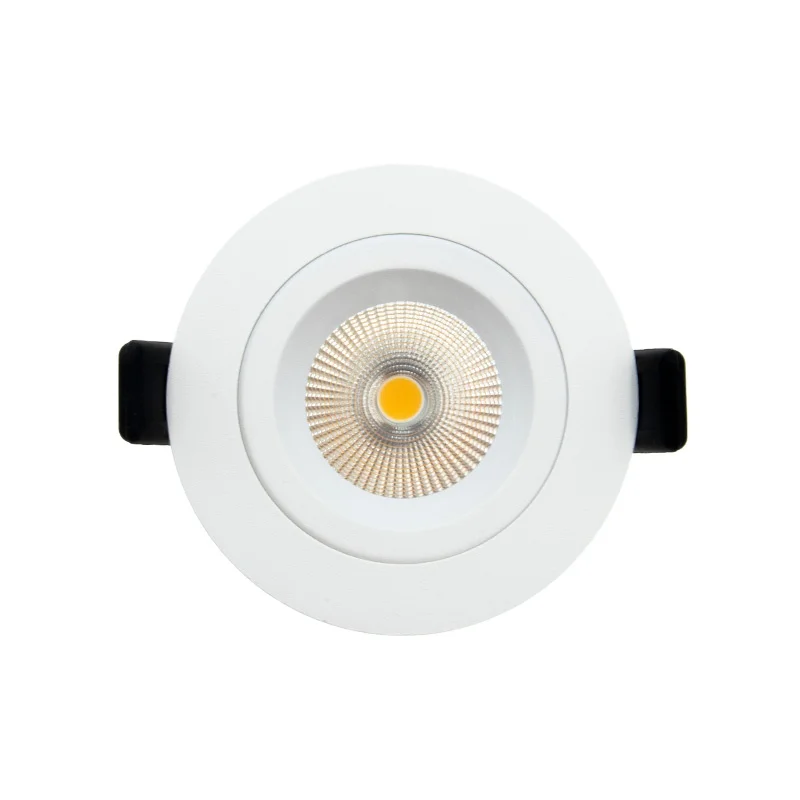 Fast Connector Easy Installation COB Led Spot Lights Aluminum Modern IP44 White Black Brush Nickel Led Downlights