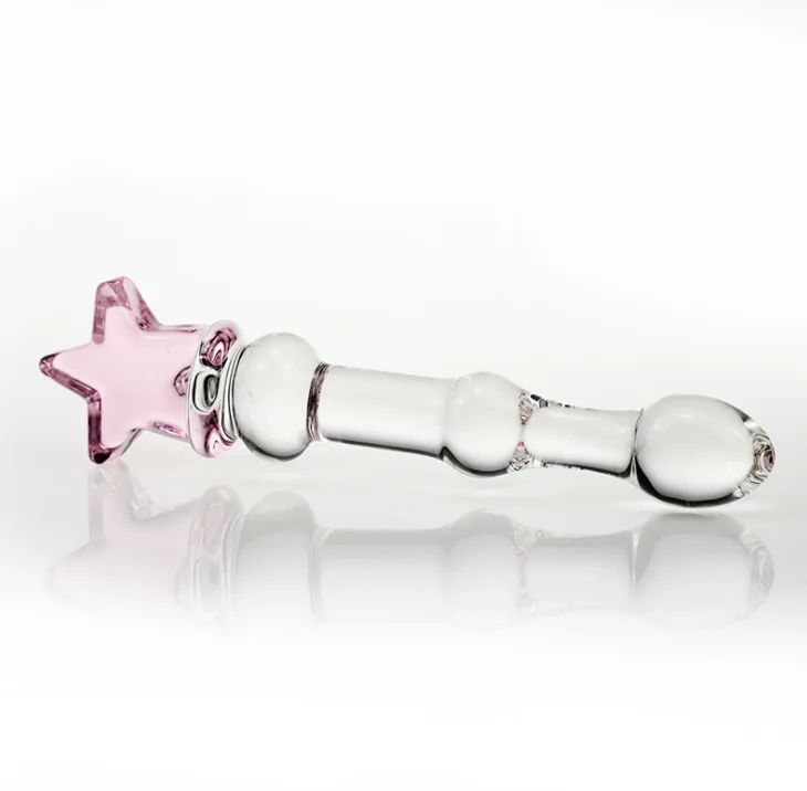 Dildo Anal Glass Adult Sex Toys Borosilicate Pyrex Wand Heart Shape Crystal Glass Dildo For Women