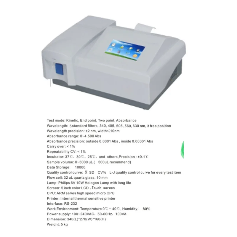 NEW SK3002B1semi-auto Portable Chemistry Analyzer/ Biochemistry Analyzer