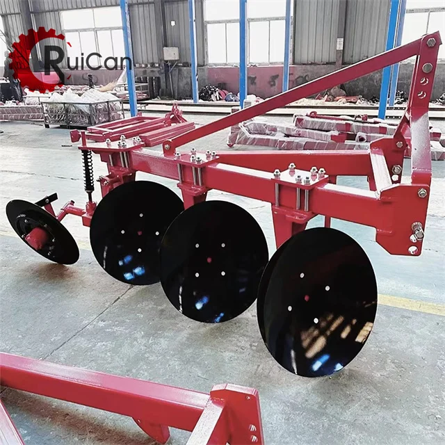 Agriculture  farm Machine Wheel Cultivator 3 Point Hitch Plow 3 Disc Plough Harrows Mini agricultural machinery tractors