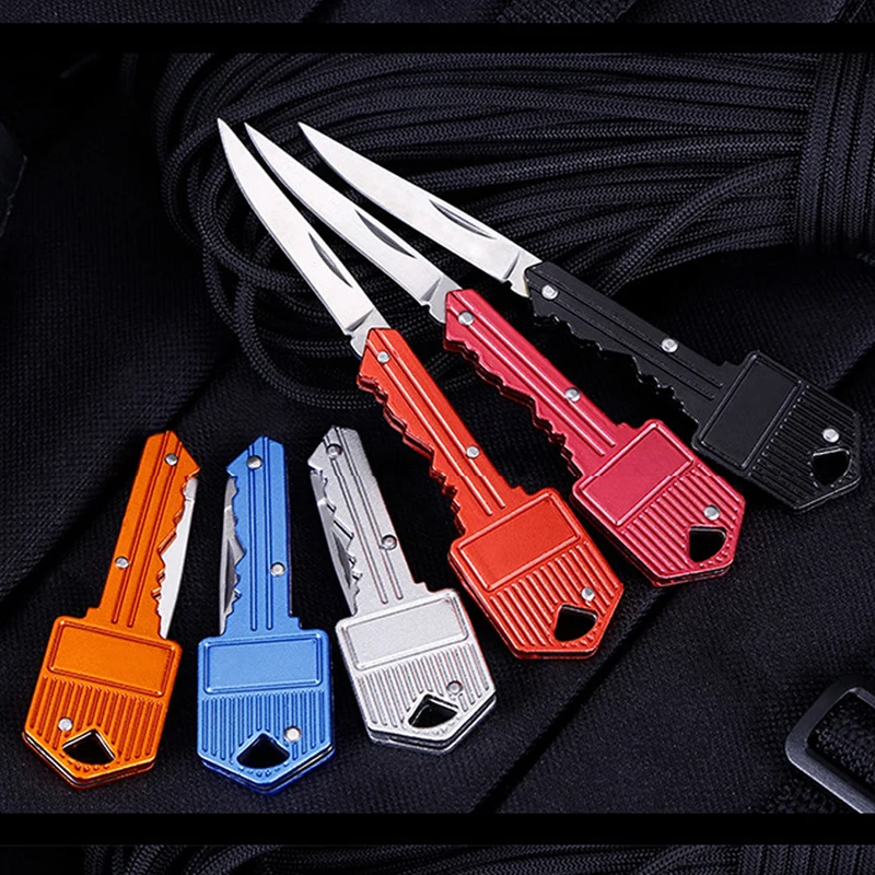
WB KK01 Outdoor Fold Pocket Mini Keychain Knife Portable Foldable Camping Key Knife for Gift  (1600159155707)