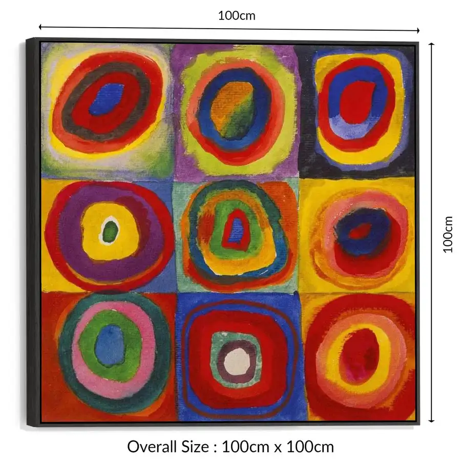 Large Abstract Framed Oil Painting 100% Hand-Painted Wall Art Colorful Modern Design Canvas Painting for Living Room