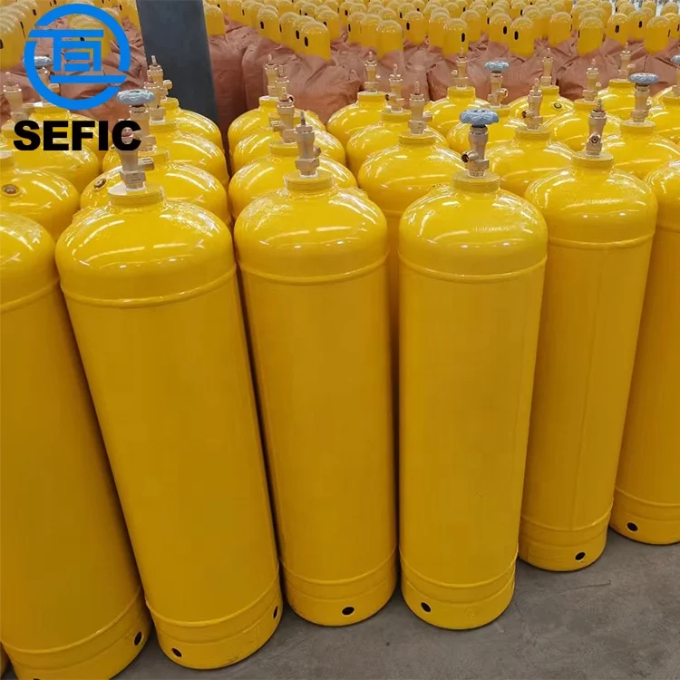 Industrial ISO3807 ISO4706 40 Liter Empty Dissolved Acetylene Gas Cylinder High Purity C2H2