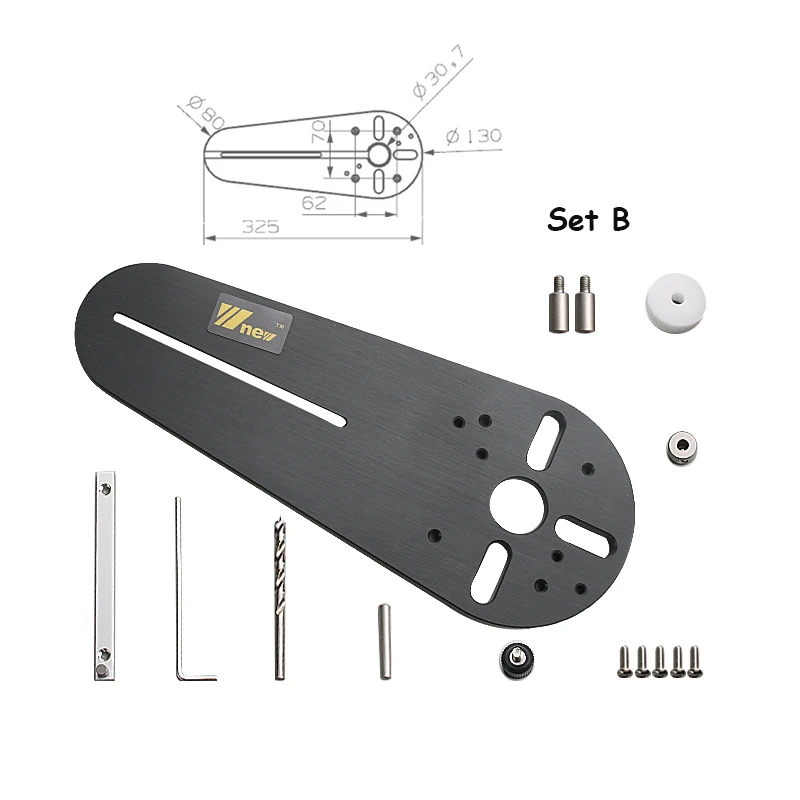 JDSR universal Circle Cutting jig For  Hand Trimmer Wood Router Milling Circle Trimming Machine tools DIY Accessories