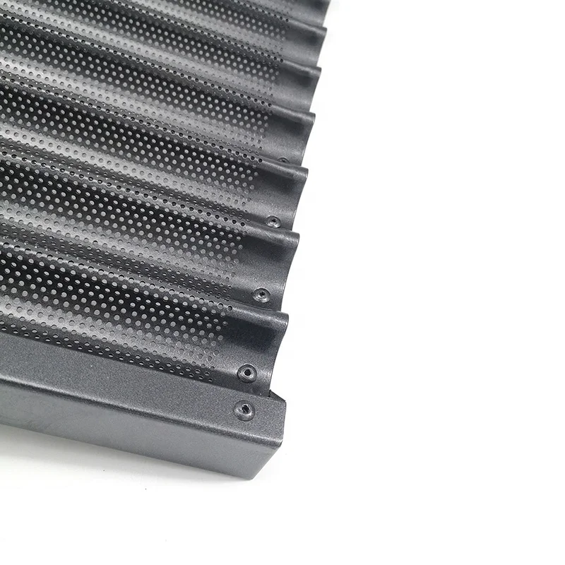 Commercial Grade Customizable Bakery Bakeware Aluminium French Bread Baking Tray Baguette Baking Pan Long Loaf Bread Tray