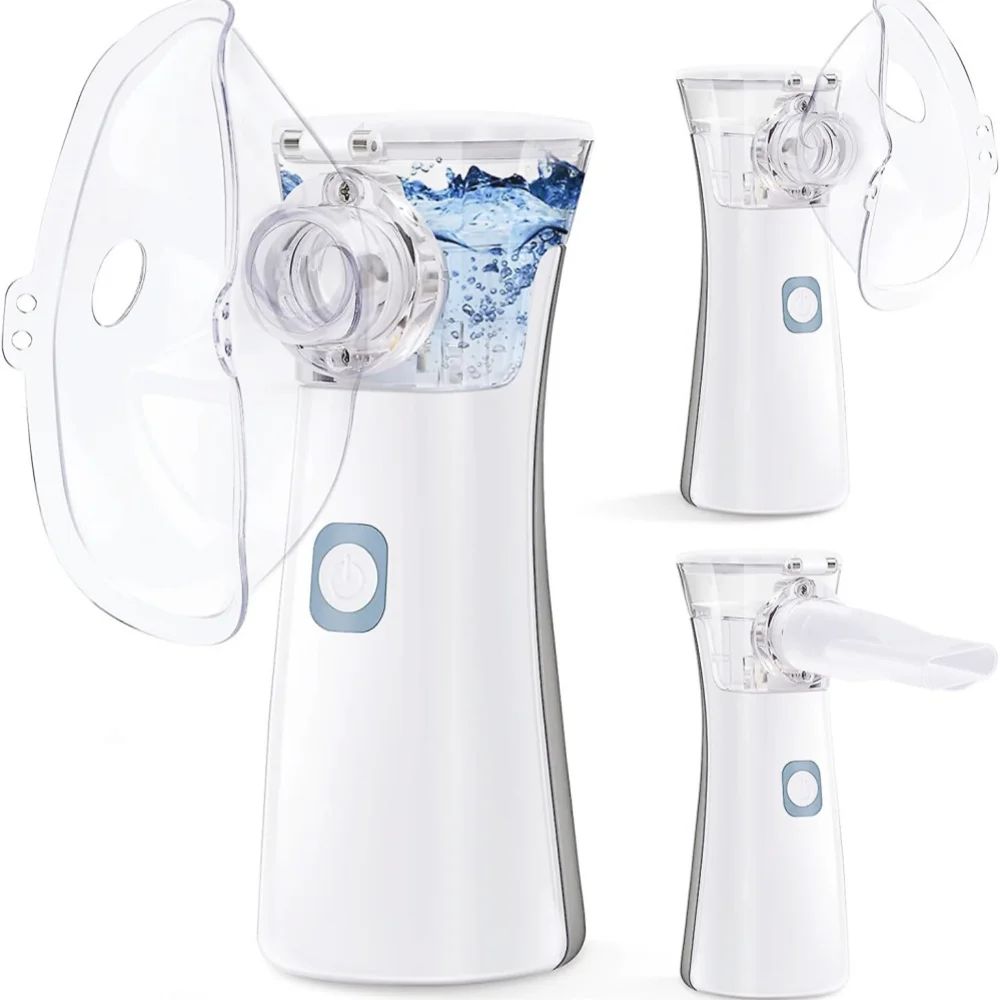 Handheld Inhaler Silent Nebulizador Machine Kit Kids Adults Asthma Medical Portable Ultrasonic Mesh Nebulizer