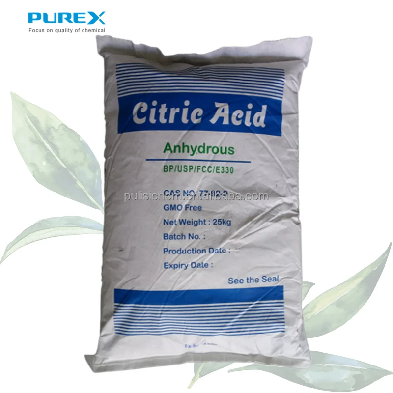 Citric Acid Monohydrate /Anhydrous Ensign Food Grade TTCA Citric Acid China Price BP USP FCC E330 For Sale