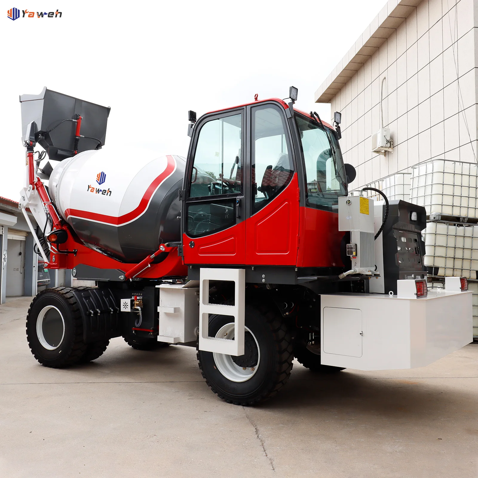 Yaweh Mobile mobile bender for 3m3 self feeding self loading volumetric mini concrete mixer trucks small bag truck