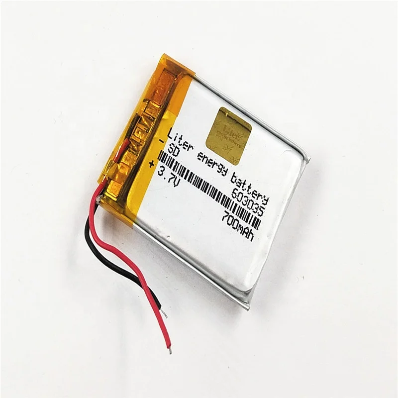 lipo battery 603035 063035 700mah 3.7V rechargeable li-polymer battery for beauty devices