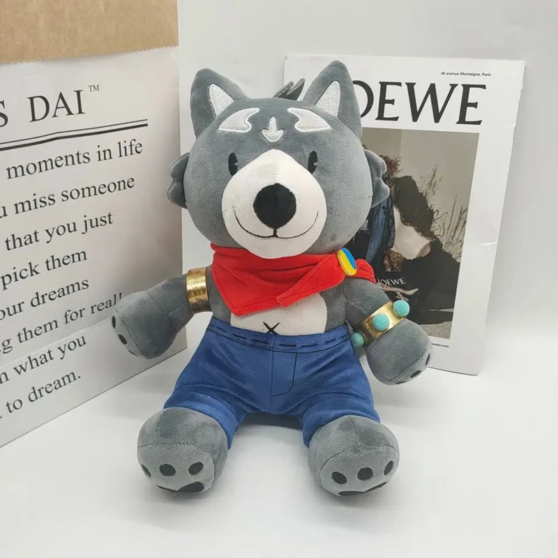 DOULUO 2023 new product Amicus Wolf plush gray Wolf shape werewolf doll plush toy for gifts