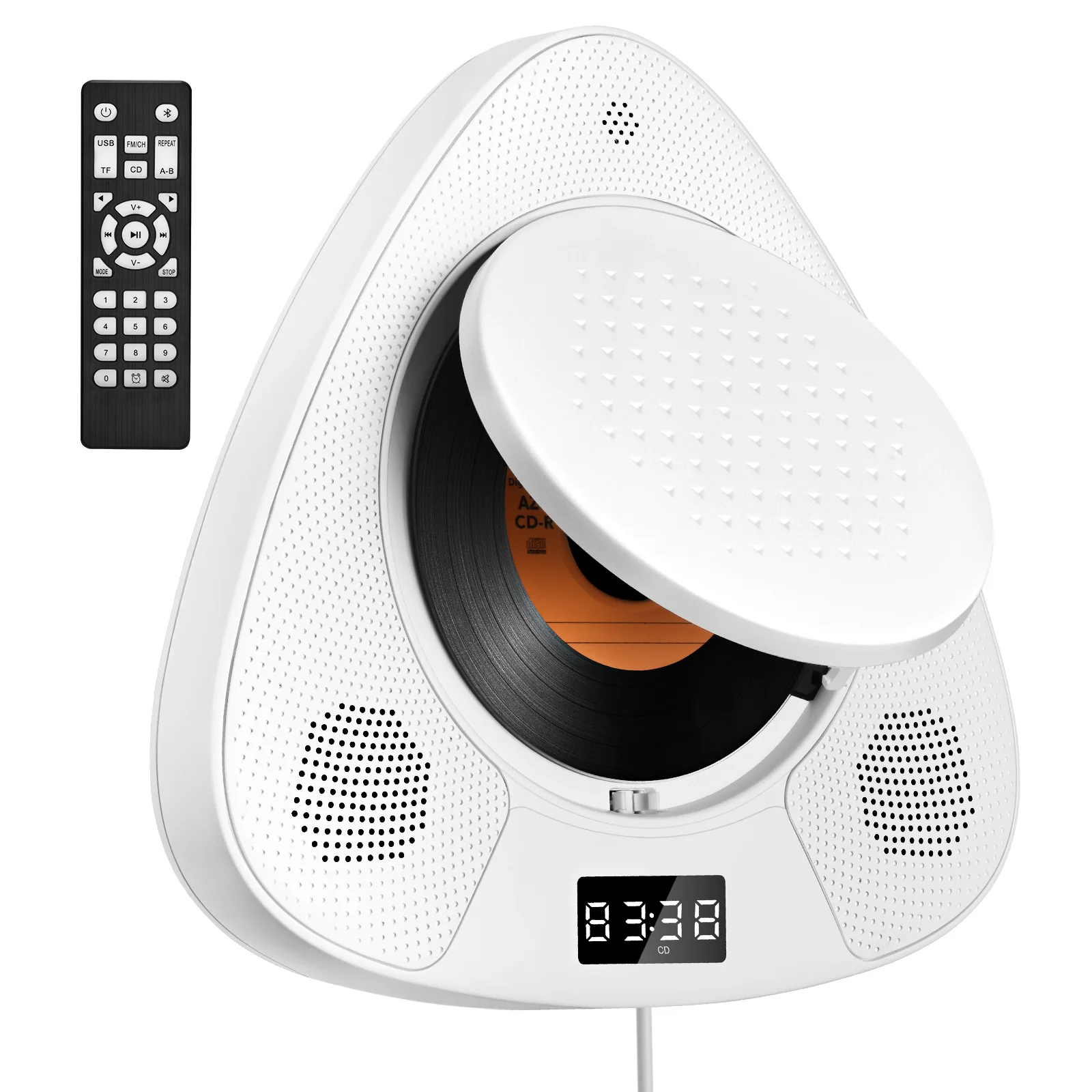 2022 Fast Dispatch New Multifunction Black MP3 DJ DVD Speaker FM Radio BT Output  USB Connection Portable CD Player Hifi