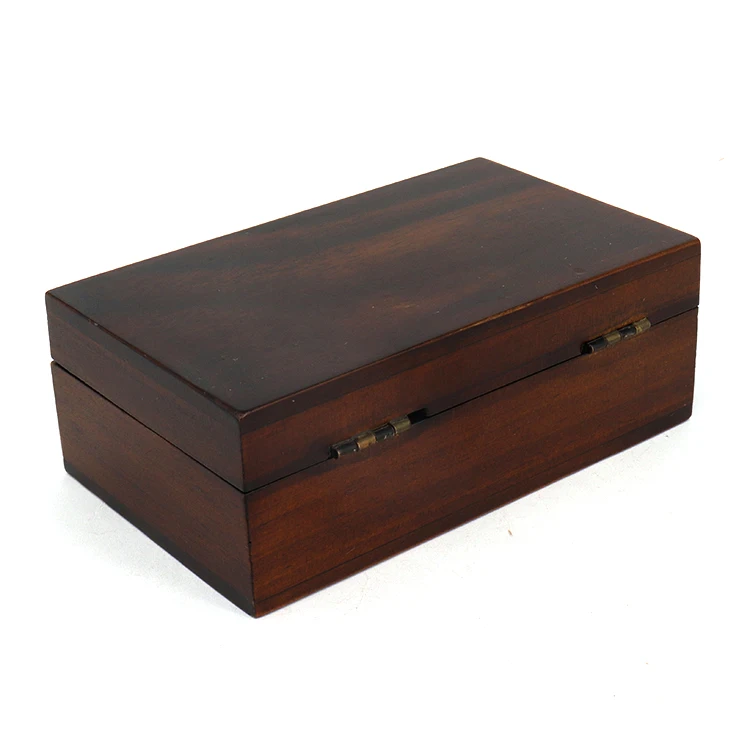 High Quality Wholesale Customized Logo and Packaging Natural Wood Brown Wooden Box for Gift and Crafts