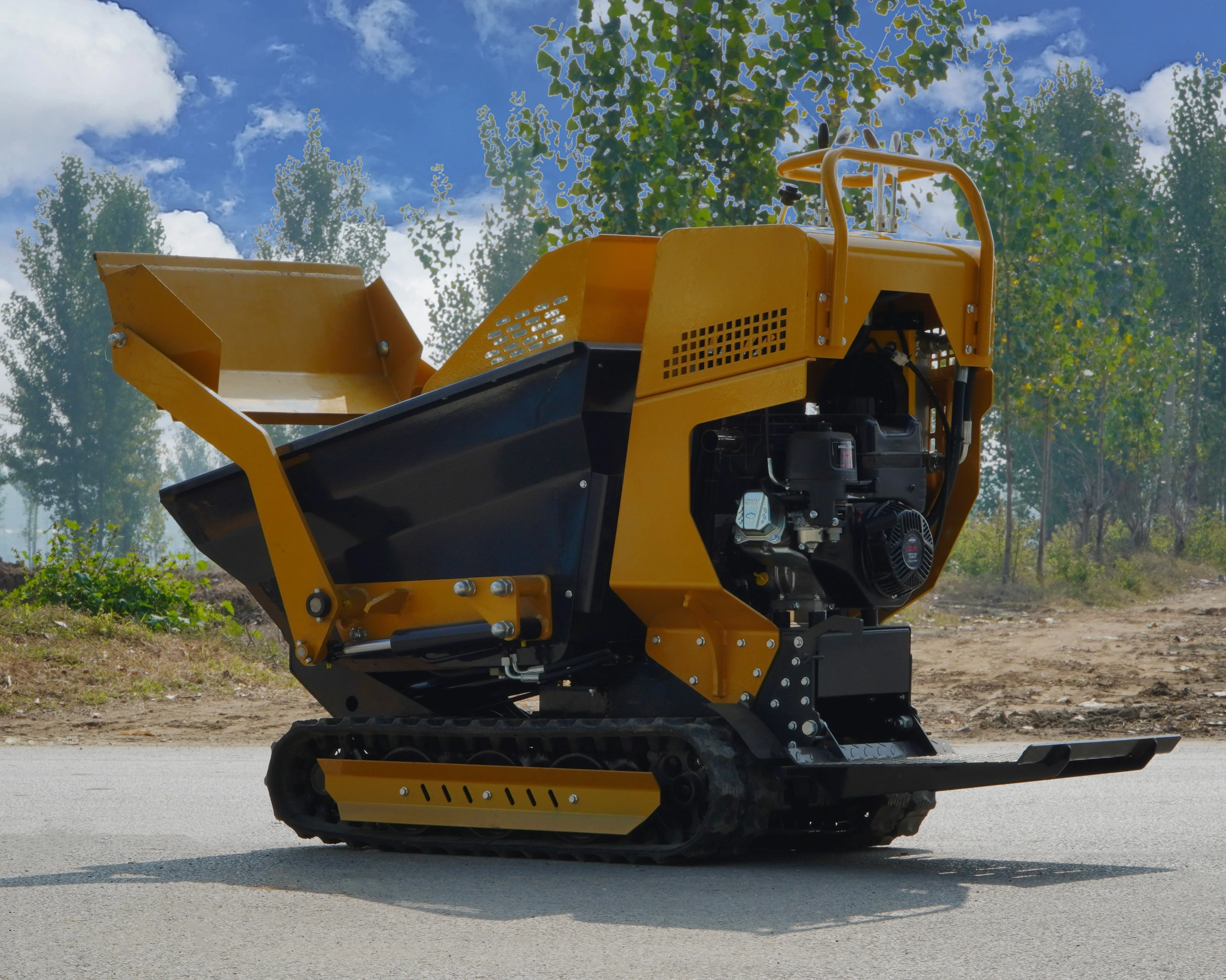 Hot sale made in china mini dump truck mini crawler hydraulic dump truck all terrain mini dump truck