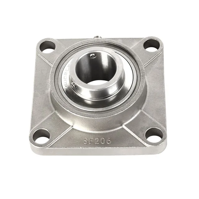 Heavy Duty Wear Resisting Flange Bearings SUCF207 Stainless Steel Pillow Block Ball Bearing F207