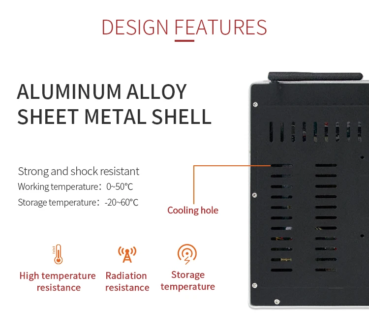Linux Industrial Embedded PC with 12.1 inch capacitive Touch Panel