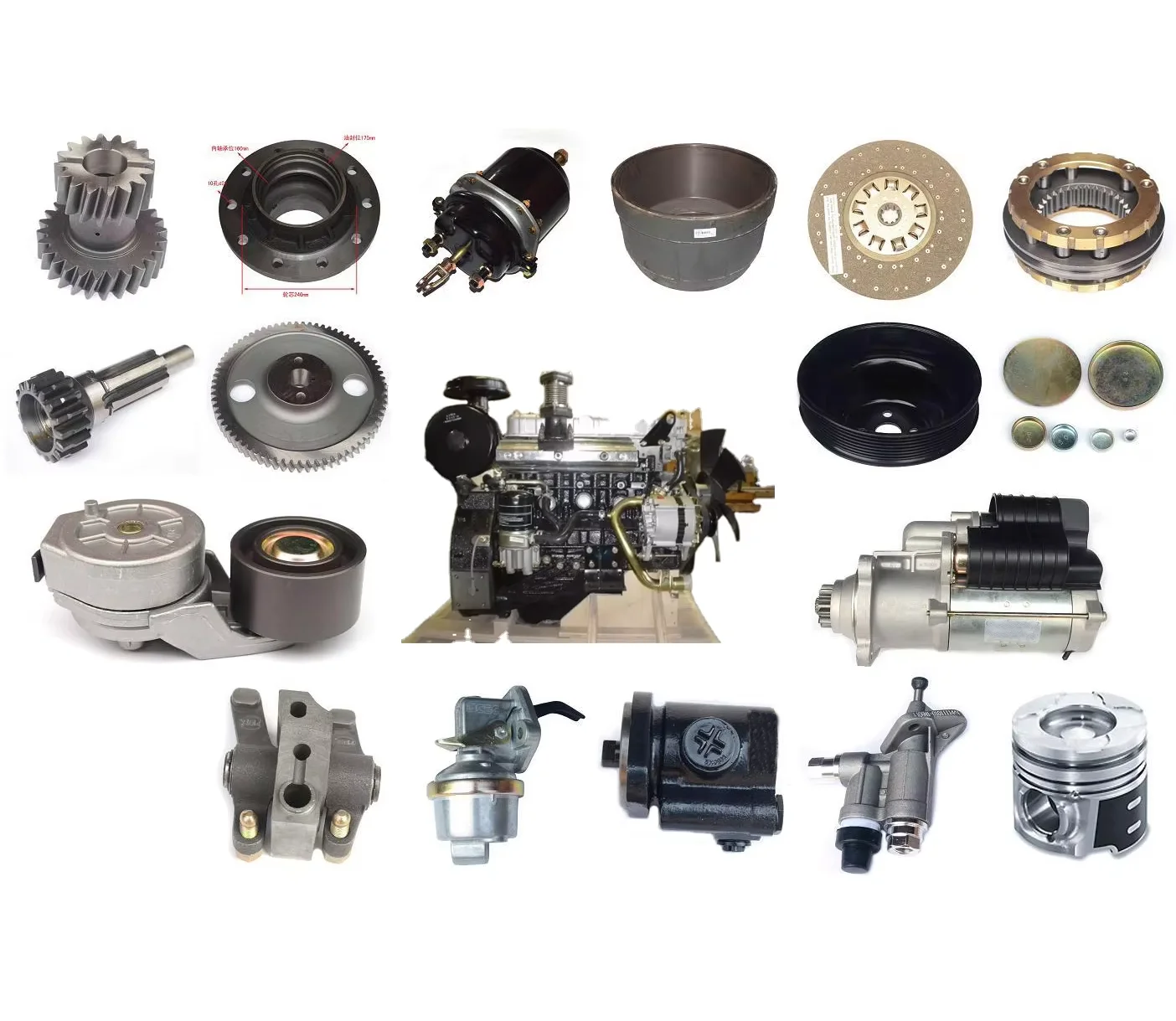 Automotive parts for ISUZU Dmax 100P NKR NHR TFR54 55 NPR NQR ELF Jmc 600P 700P FRR FSR FTR Forward 4JA1 4JA2 4JB1 4JB2 4JG2