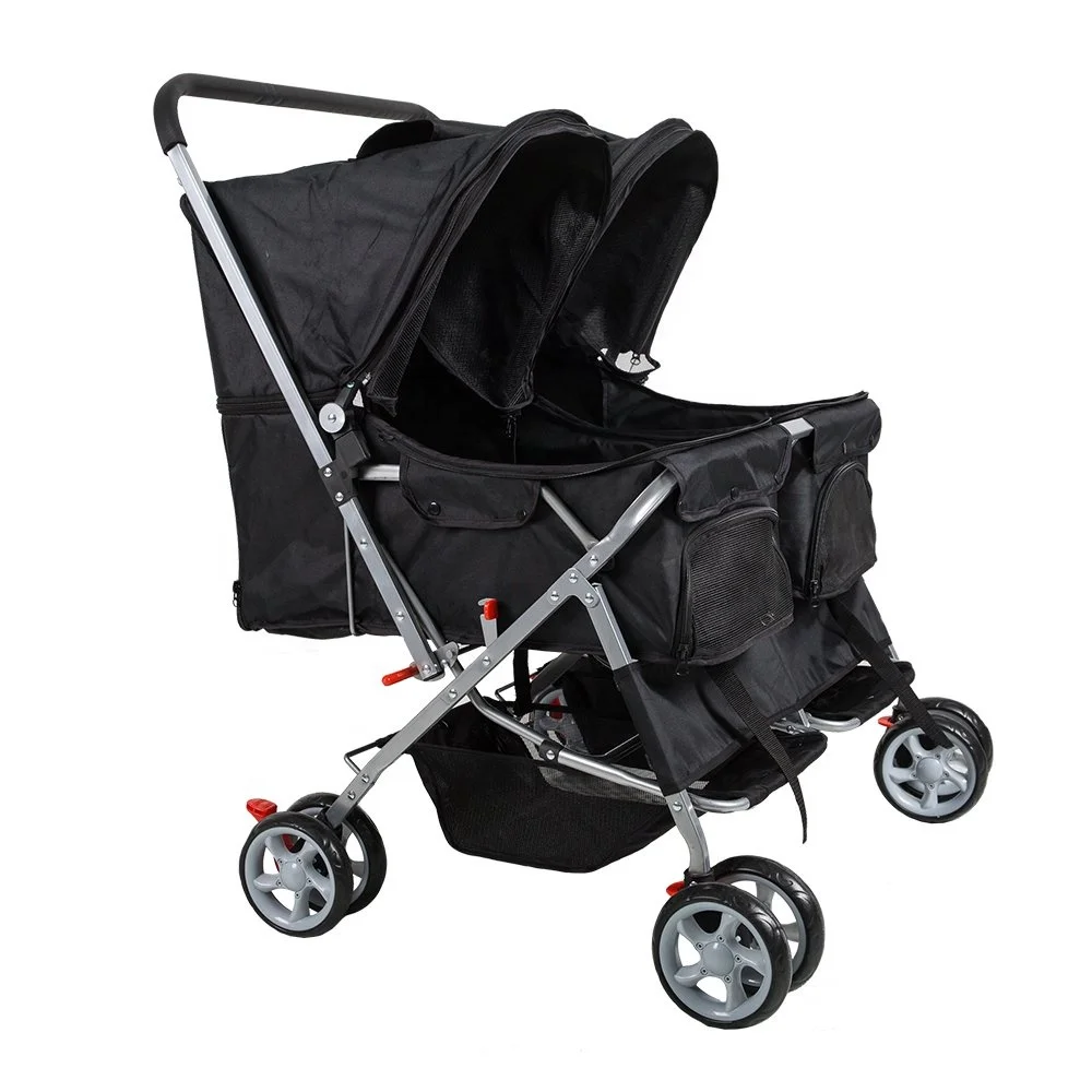 New Arrival Pet Baby Stroller Dog Buggy Double Twin Pet Stroller for Dogs and Cats