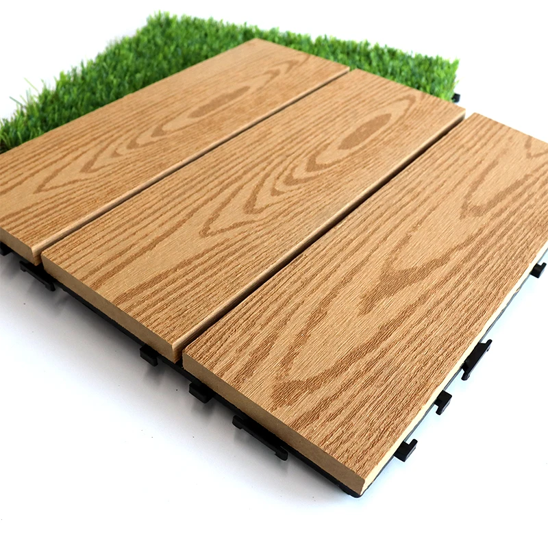 New Outdoor Waterproofing Technology Splicing Small Floors Indoor Anti corrosion Non Methanol WPC deck Tiles