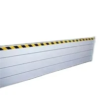 Removable aluminum flood barrier panel plank board for gate door home flood control prevention
