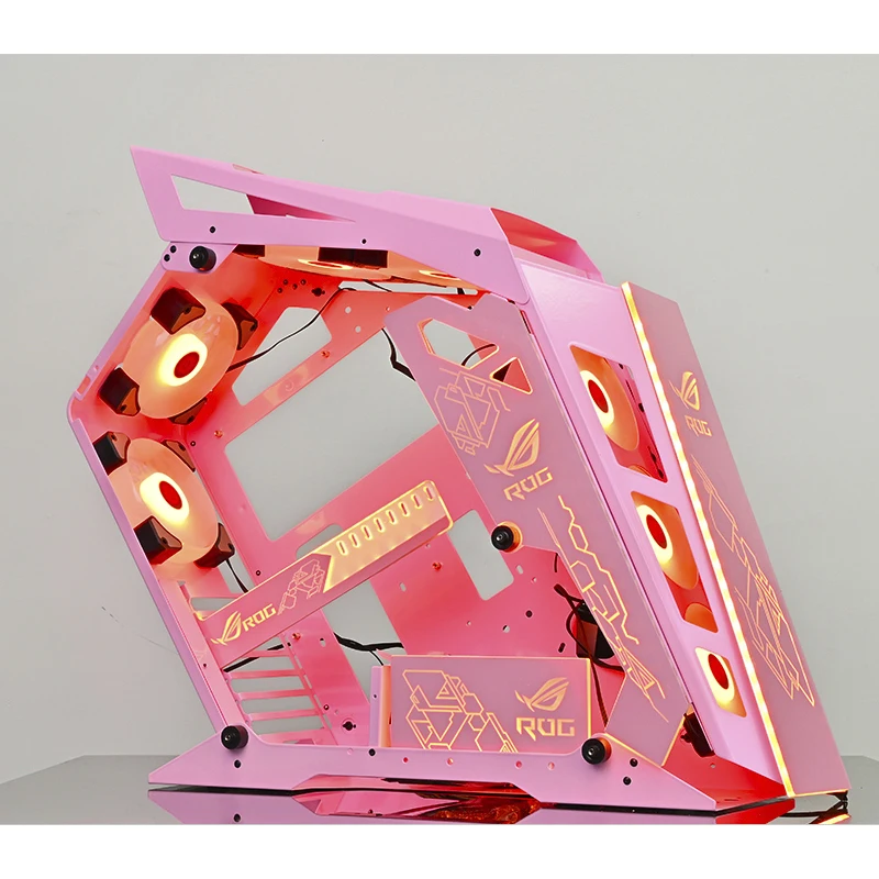 Customized OEM Micro ATX Gaming Case Computer Gaming PC Case ARGB LED Cabinet Computer Chassis Cases for gamer