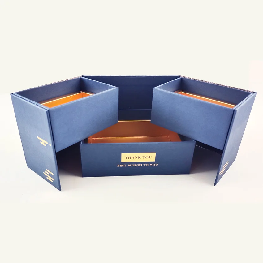 New Design Luxury Handmade Wedding Favour Lid and Base Cardboard Candy Packaging Gift Boxes for Anniversary Present