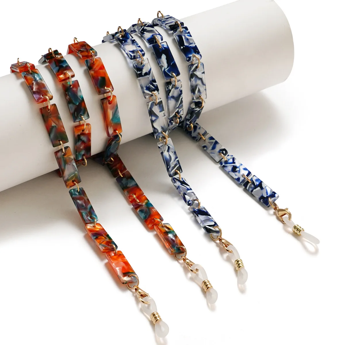 Роскошный Ацетатный высококачественный маскирующий держатель LEK 2022 для лица, модная трендовая цепочка для солнцезащитных очков для дам