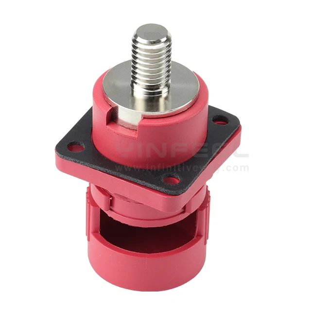 400 Amps  Plastic Isolated Fireproof Terminal Bolt-Model No.  IF-FM8-SOM10-400A-C