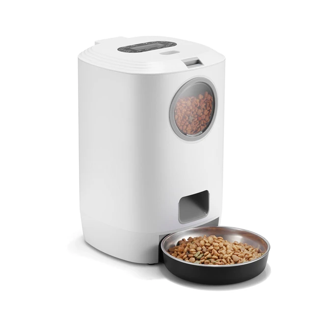 Hot selling 4.5L pet smart food dispenser voice record dog food feeder smart pet feeder