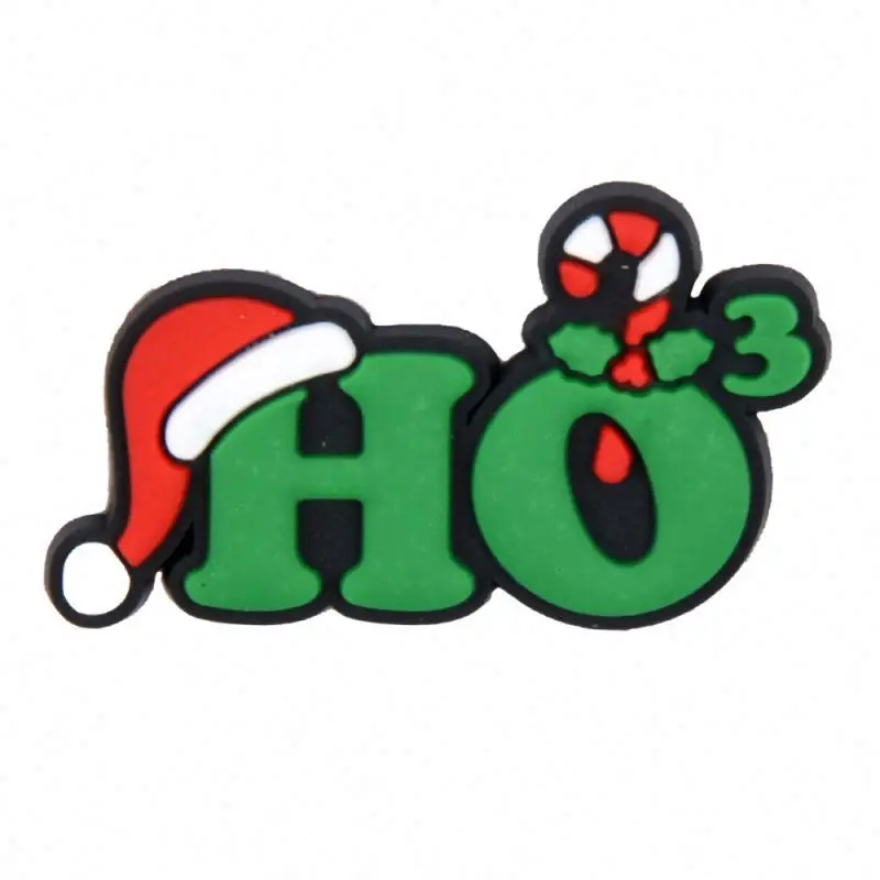 Wholesale Happy Winter Theme Snowflake Glove Snowman PVC Shoe Charms Sandals Wristband Decoration Charms for Christmas Gifts