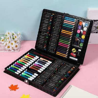 
168 Pcs Crayons Pencils Markers Student Drawing Gift Kids Coloring Art Set 