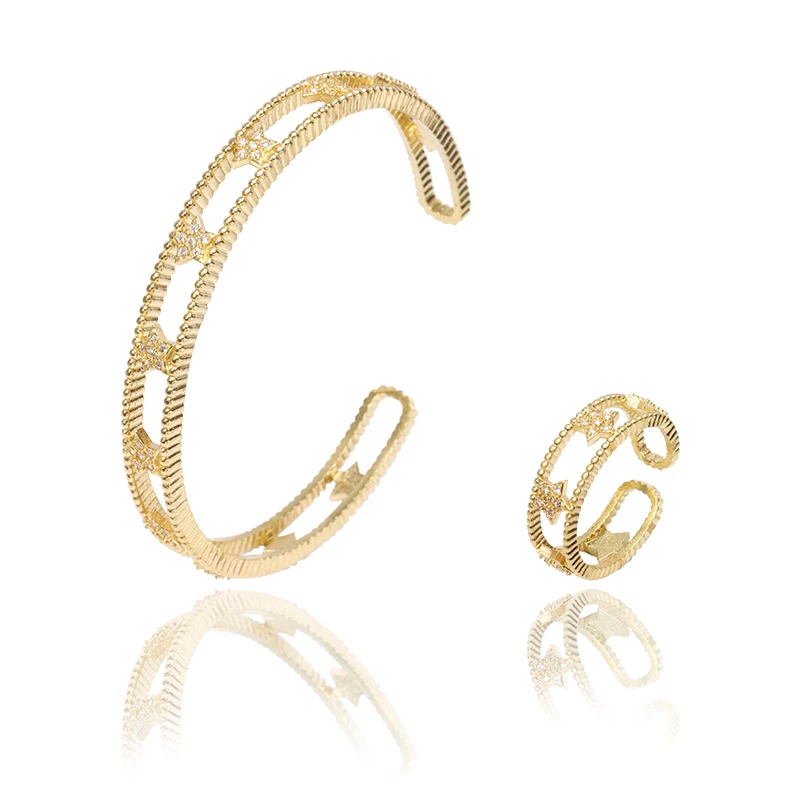 GSY Manufacturer 2022 Custom Made Fashion Brass Copper Jewelry Cuff Bangle Bracelet For Women