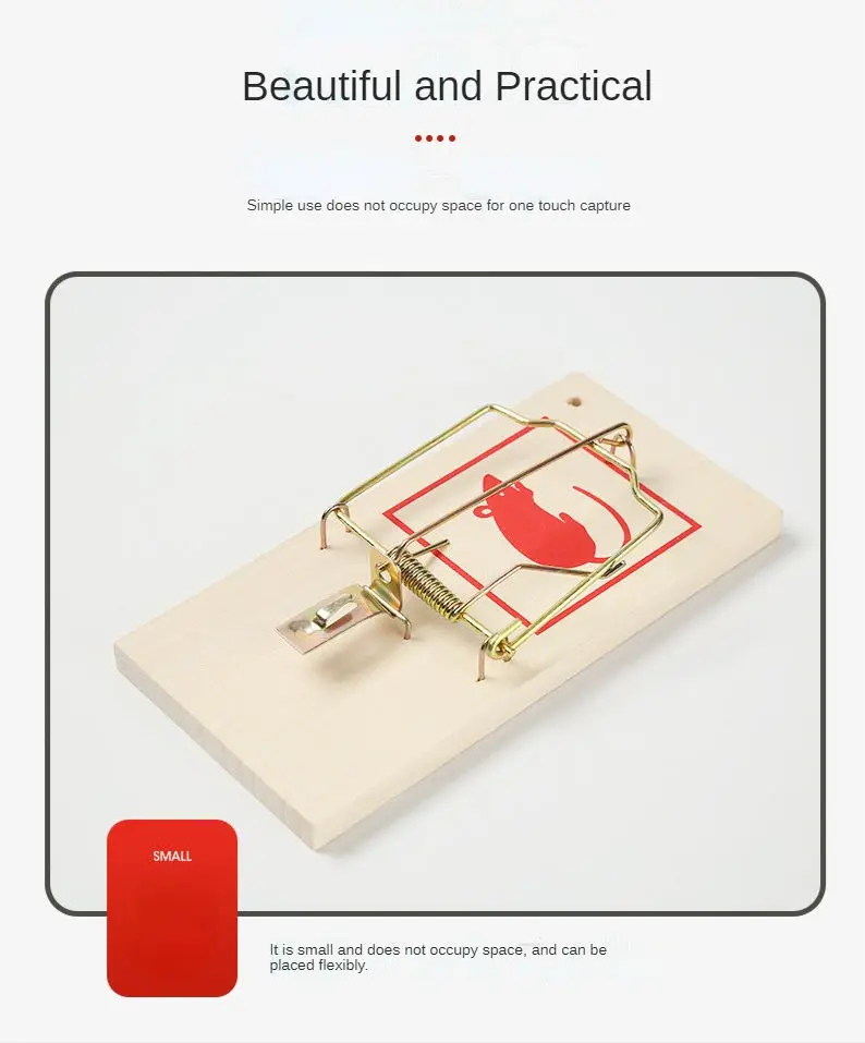 Hot Sale Wooden Mouse Traps Pest Control Humane Mouse Trap Wooden Mouse Rat Snap Trap
