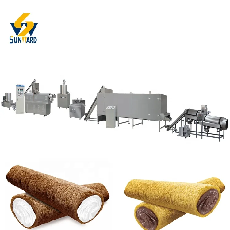 Full Automatic corn puffs snack processing line for snack food company