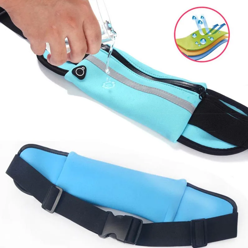 Custom Fashion Portable Waterproof Outdoor Sports Fanny Pack Running waist belt bags