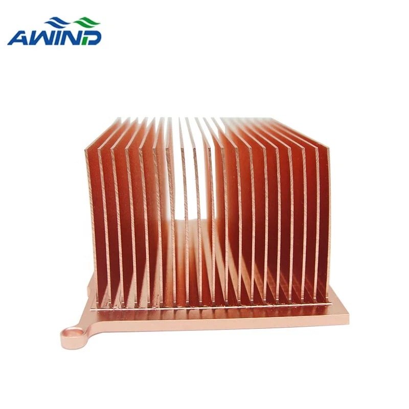 Skivin fin heat sink copper skived process fins heatsink fins for high power thermal solutions