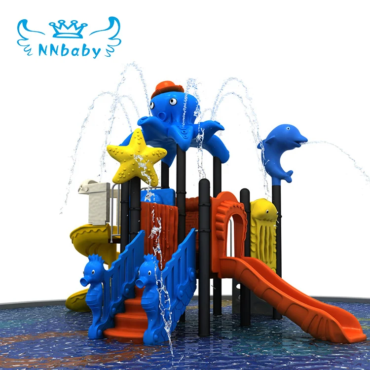 NNbaby high quality child sand play area equipment with plastic slide kids water park playground water slides prices commercial