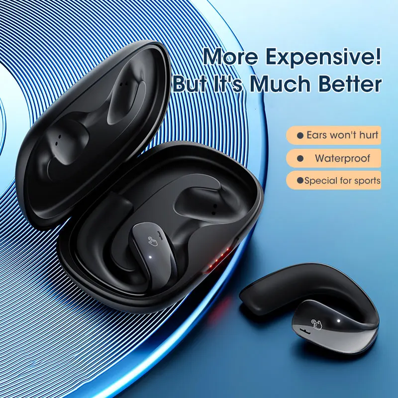 Niye new T22 TWS ear clip hanging ear gas conduction Ble headset bone conduction does not enter the ear
