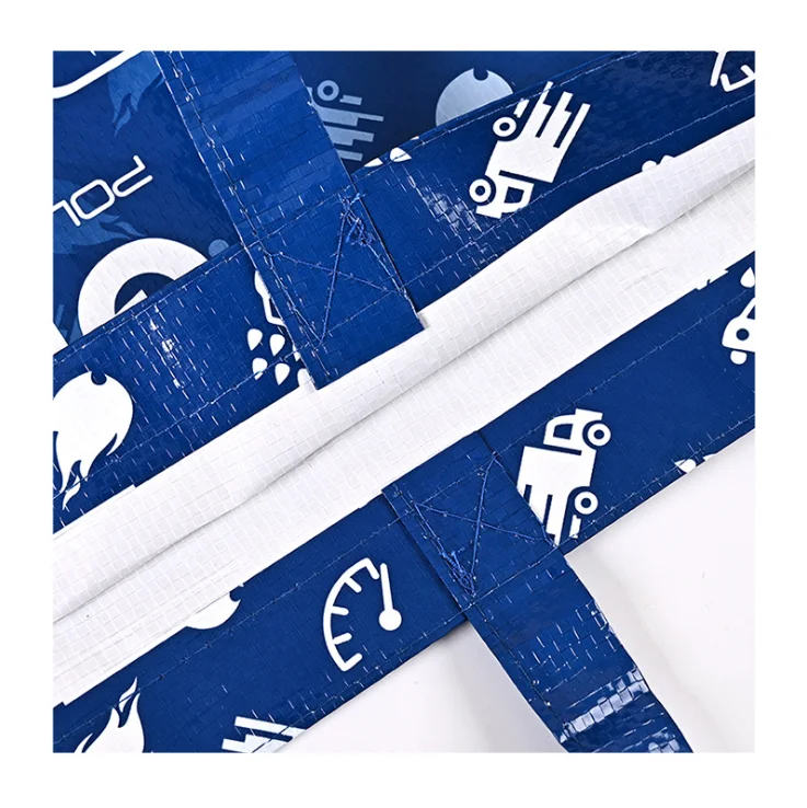 High quality Environmentally friendly renewable materials Portable Grocery Packaging pp woven bag folding