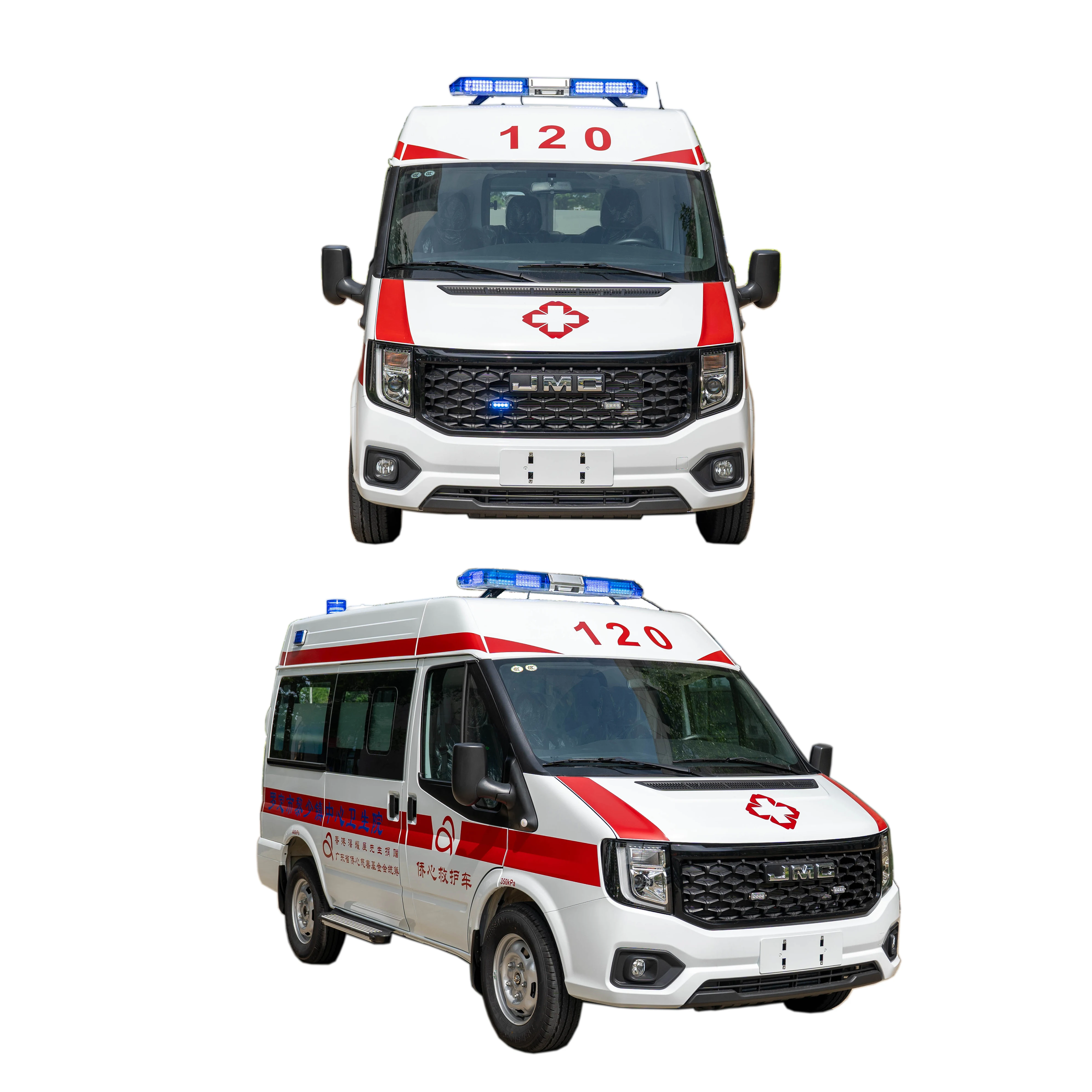 2024 автомобиль скорой помощи JMC из ПВХ аварийный хорошего качества дизельное и бензиновое топливо новый