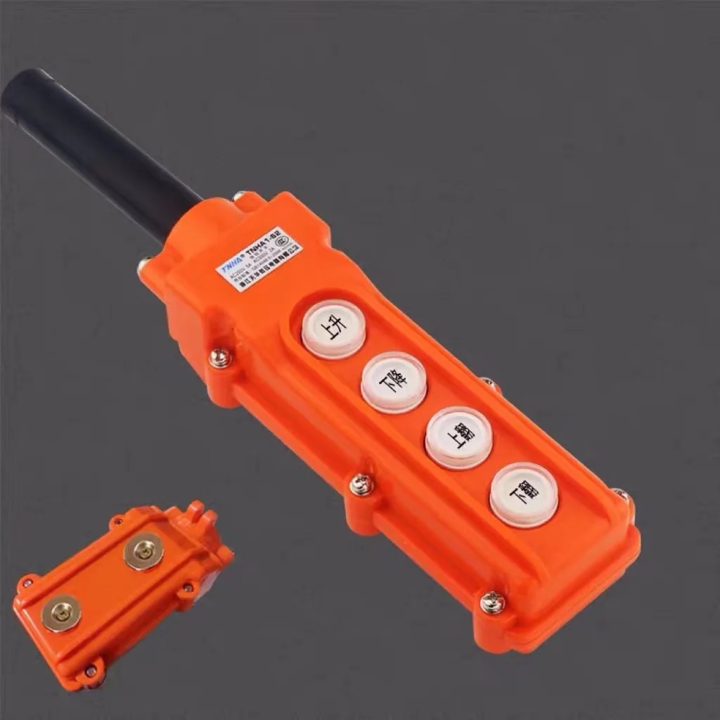 Truck tail plate accessories with magnet hand-controlled button switch two-position rise and fall