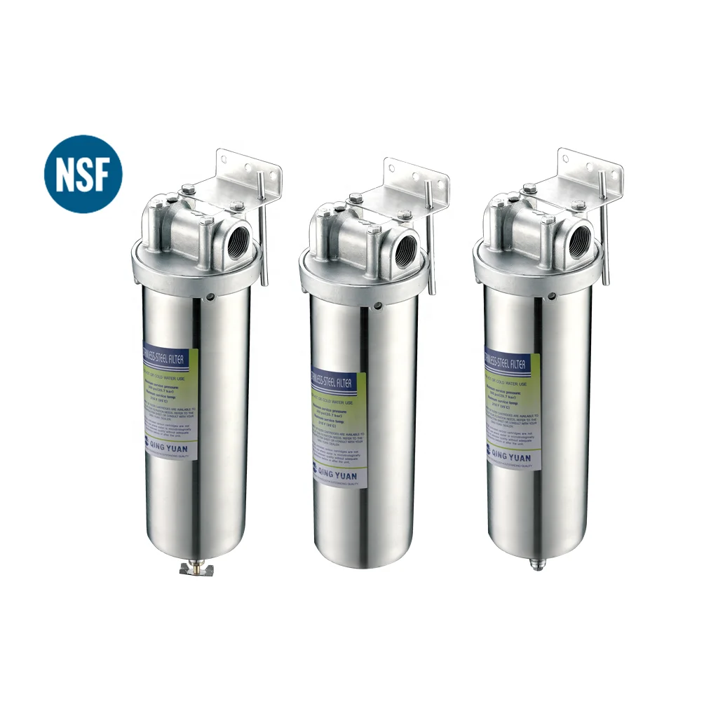 HONG HUI HN-10B household stainless steel 304 water filter housing pre-filter water filter housing