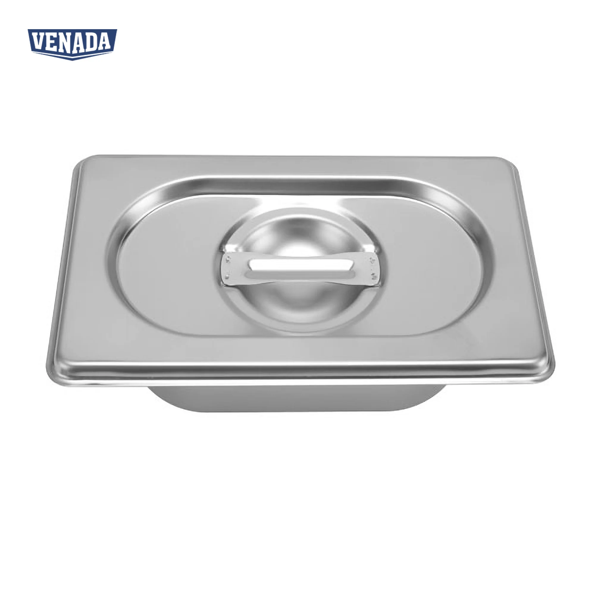 Hot Selling Food Container Gn Pan 1/9 European Style Reinforced-edged Heat Resistant Gn Pan With Cover